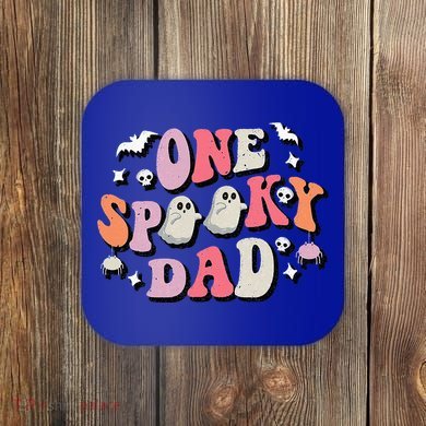 One Spooky Dad Costume Halloween Coaster