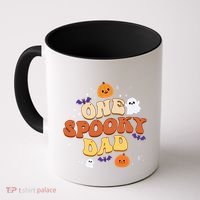 One Spooky Dad Boo Halloween Cute Family Matching Group Gift Coffee Mug thumb 0