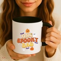 One Spooky Dad Boo Halloween Cute Family Matching Group Gift Coffee Mug thumb 3