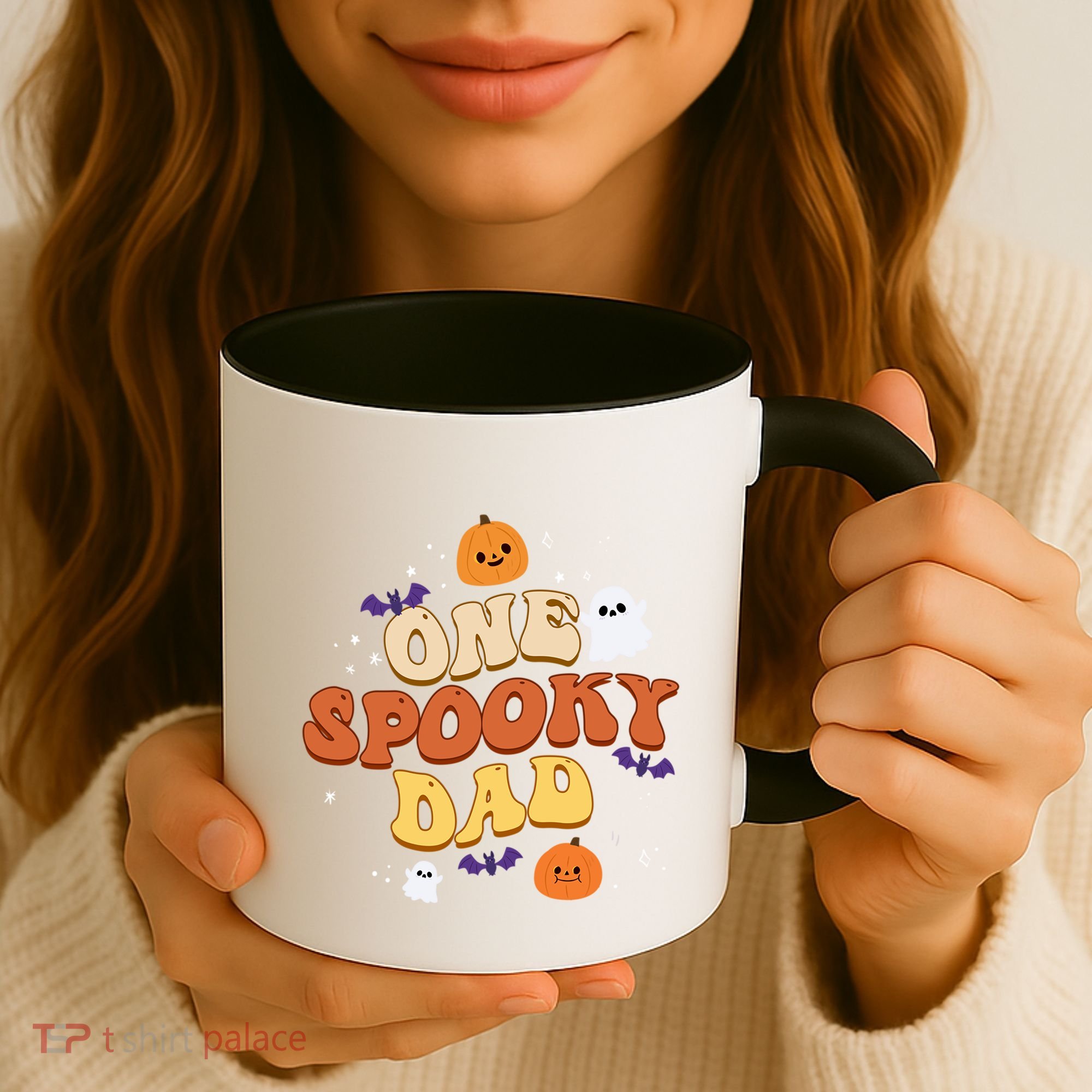 One Spooky Dad Boo Halloween Cute Family Matching Group Gift Coffee Mug