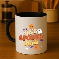 One Spooky Dad Boo Halloween Cute Family Matching Group Gift Coffee Mug thumb 4