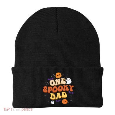 One Spooky Dad Boo Halloween Cute Family Matching Group Gift Beanie