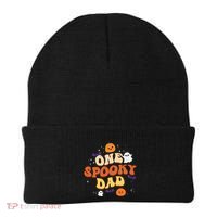 One Spooky Dad Boo Halloween Cute Family Matching Group Gift Beanie thumb 0