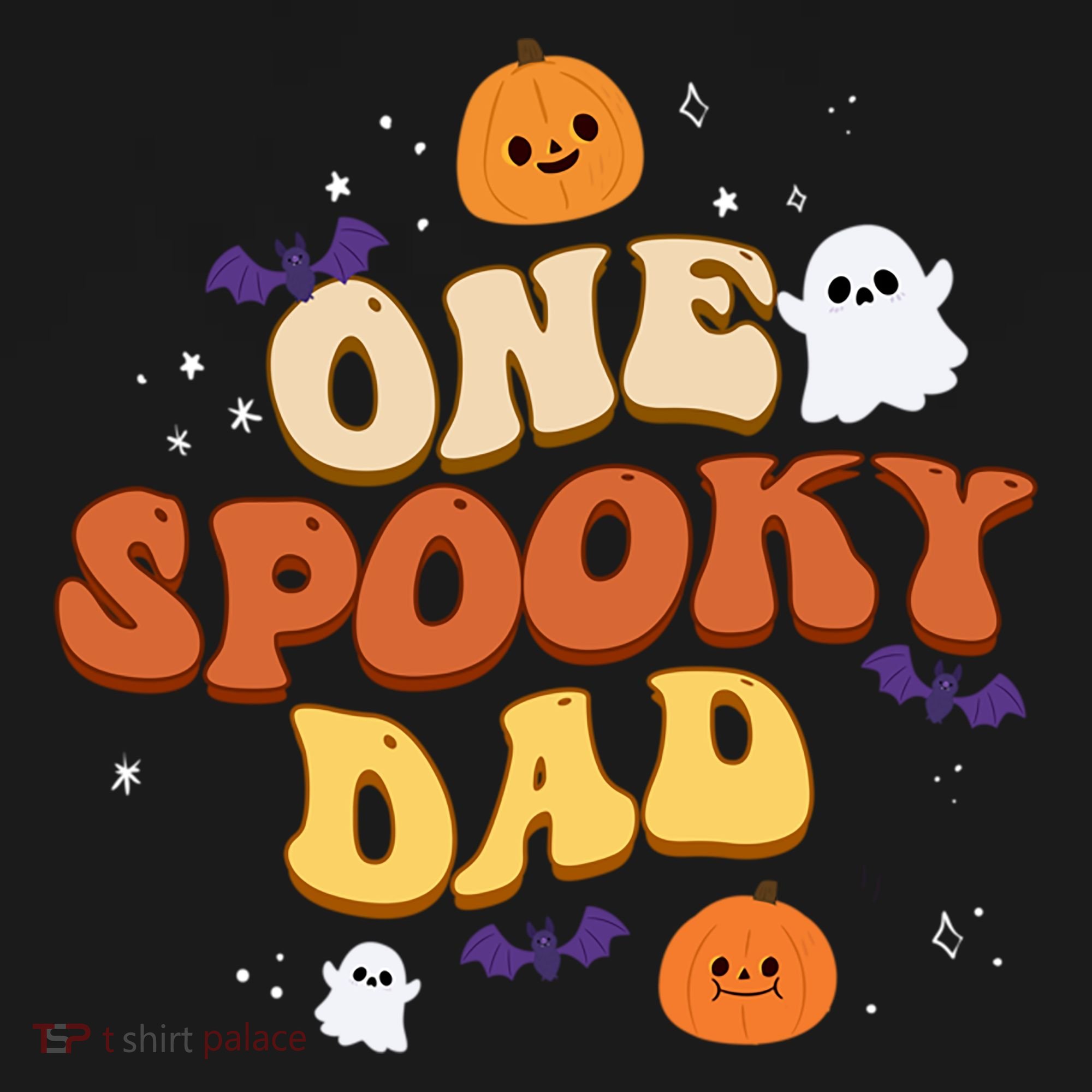 One Spooky Dad Boo Halloween Cute Family Matching Group Gift Pajama Set