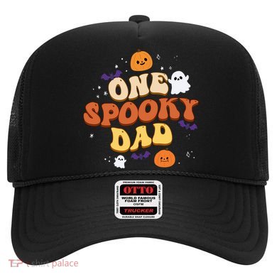 One Spooky Dad Boo Halloween Cute Family Matching Group Gift Hat