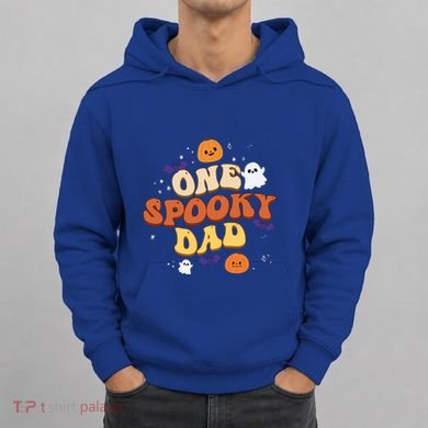 One Spooky Dad Boo Halloween Cute Family Matching Group Gift Hoodie