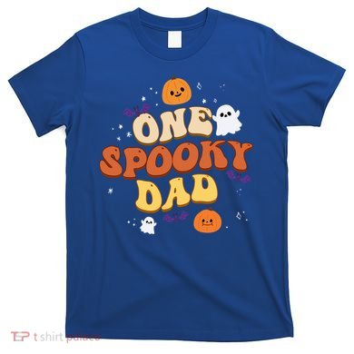 One Spooky Dad Boo Halloween Cute Family Matching Group Gift T-Shirt