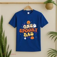 One Spooky Dad Boo Halloween Cute Family Matching Group Gift T-Shirt thumb 2
