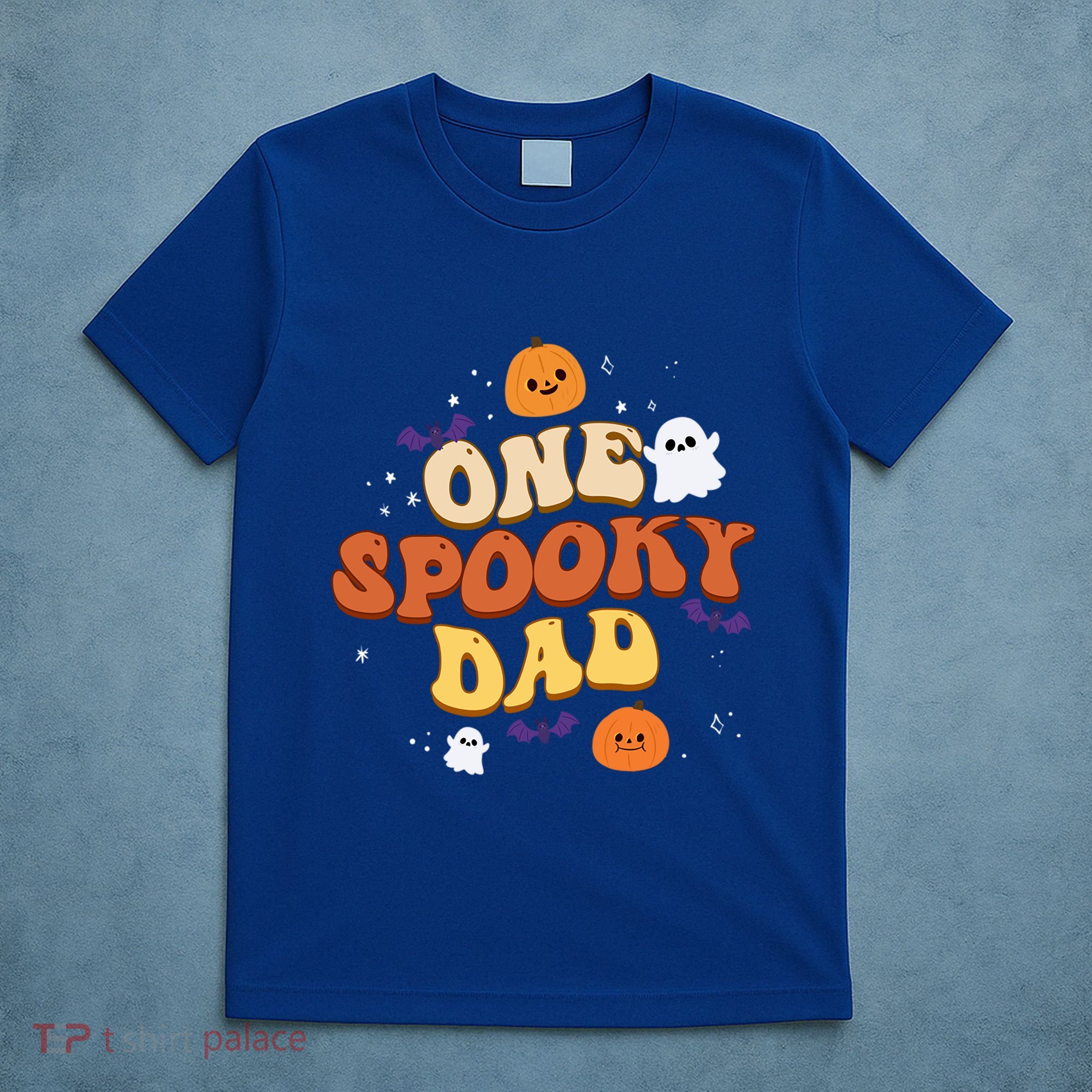 One Spooky Dad Boo Halloween Cute Family Matching Group Gift T-Shirt