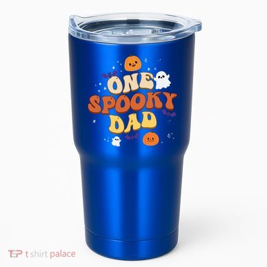 One Spooky Dad Boo Halloween Cute Family Matching Group Gift Tumbler