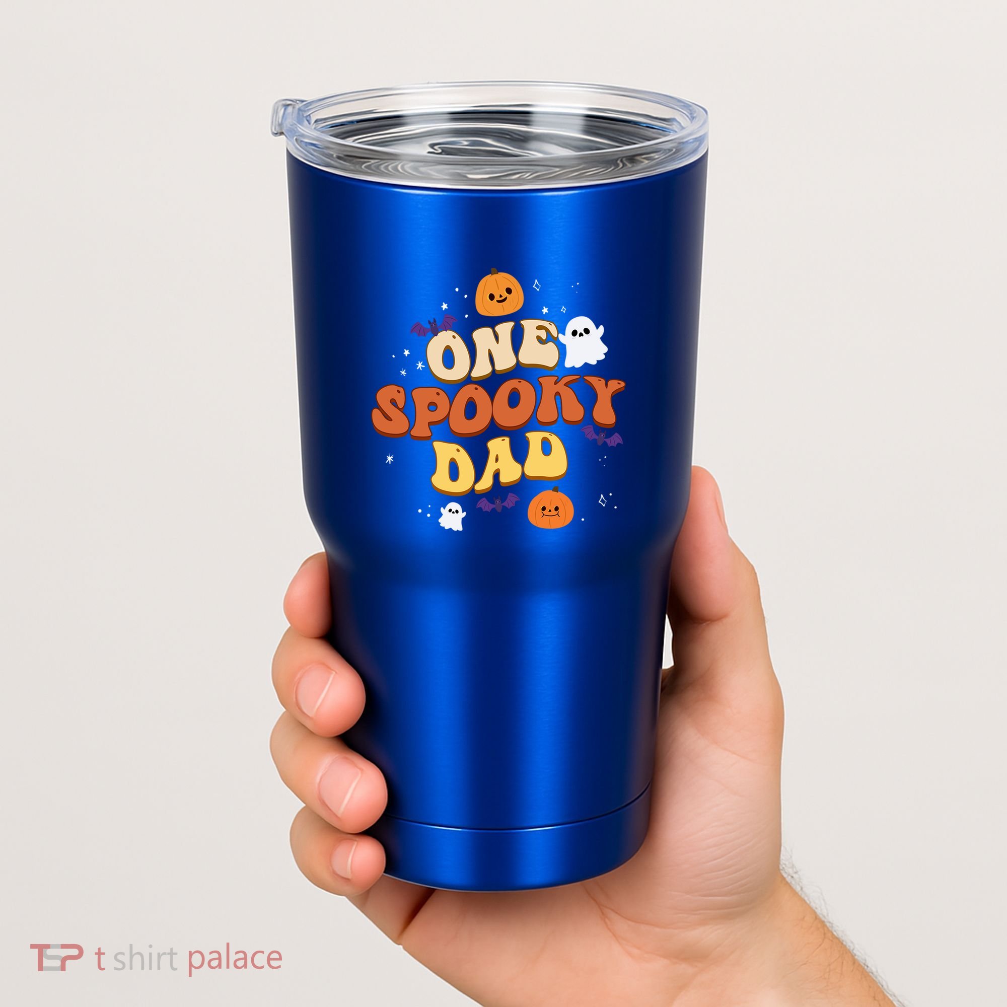 One Spooky Dad Boo Halloween Cute Family Matching Group Gift Tumbler