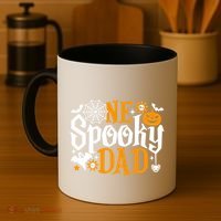 One Spooky Dad Meaningful Gift Funny Halloween Family Matching Gift Coffee Mug thumb 4