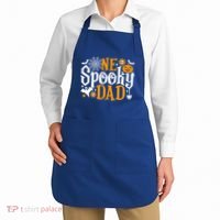 One Spooky Dad Meaningful Gift Funny Halloween Family Matching Gift Apron thumb 2