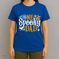 One Spooky Dad Meaningful Gift Funny Halloween Family Matching Gift T-Shirt thumb 4