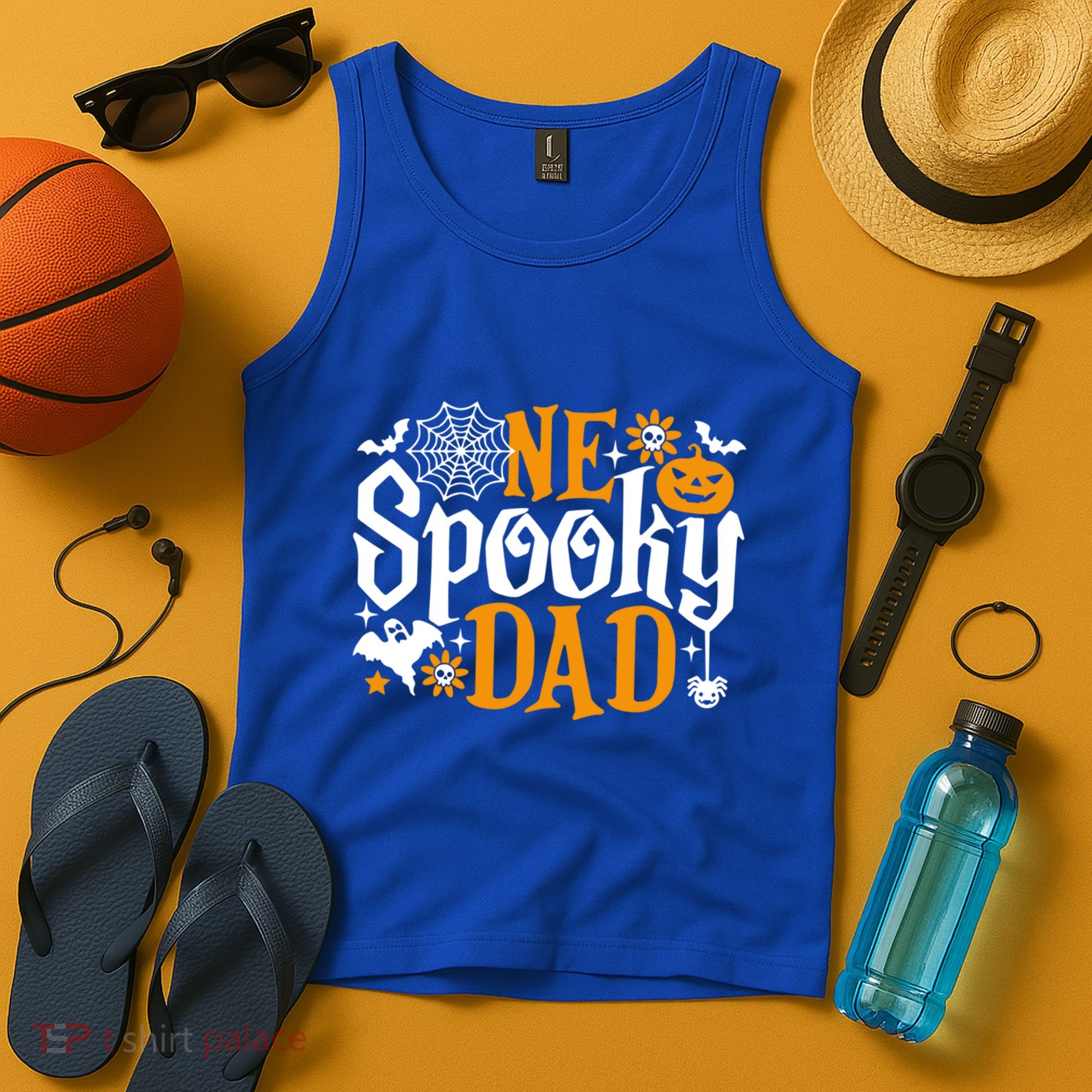 One Spooky Dad Meaningful Gift Funny Halloween Family Matching Gift Tank Top