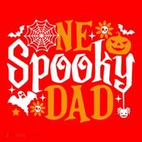 One Spooky Dad Meaningful Gift Funny Halloween Family Matching Gift Santa Hat thumb 1