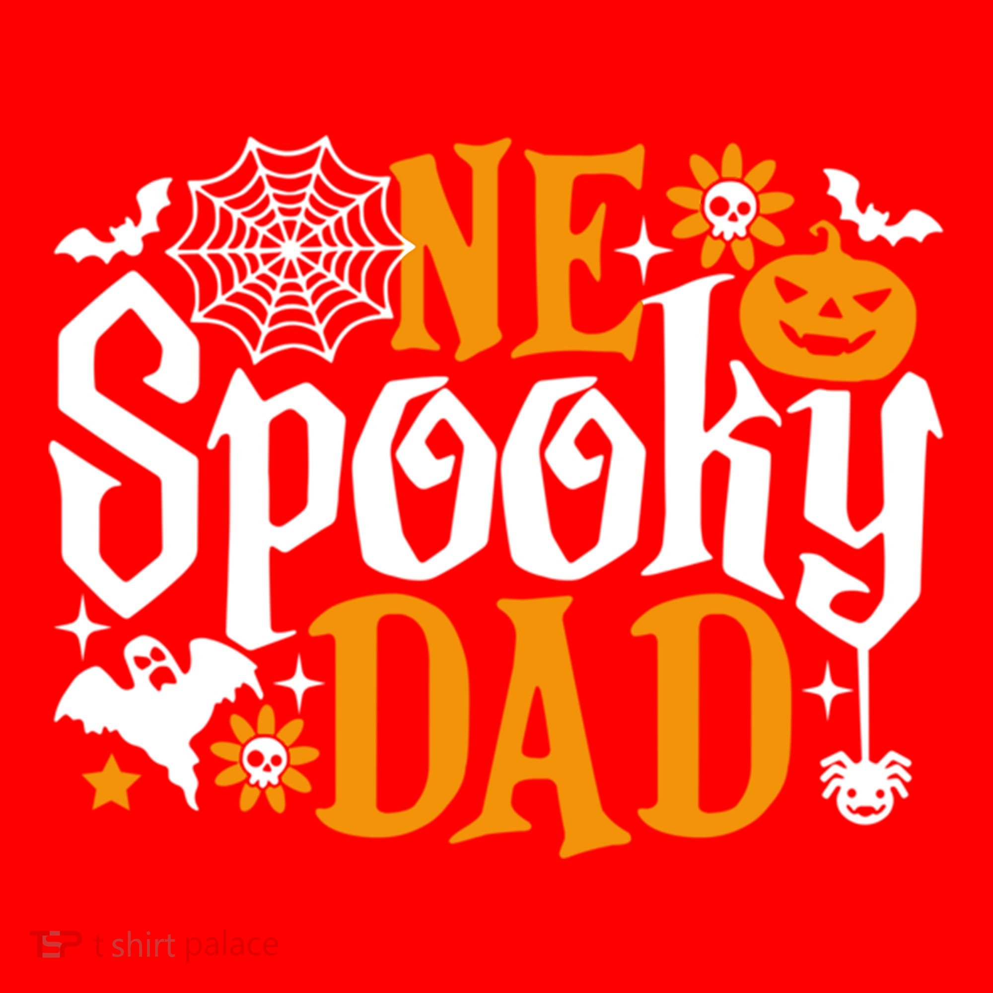 One Spooky Dad Meaningful Gift Funny Halloween Family Matching Gift Santa Hat