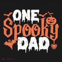 One Spooky Dad Funny Halloween Gifts For Daddy / Father Backpack thumb 2