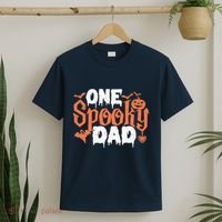 One Spooky Dad Funny Halloween Gifts For Daddy / Father T-Shirt thumb 2