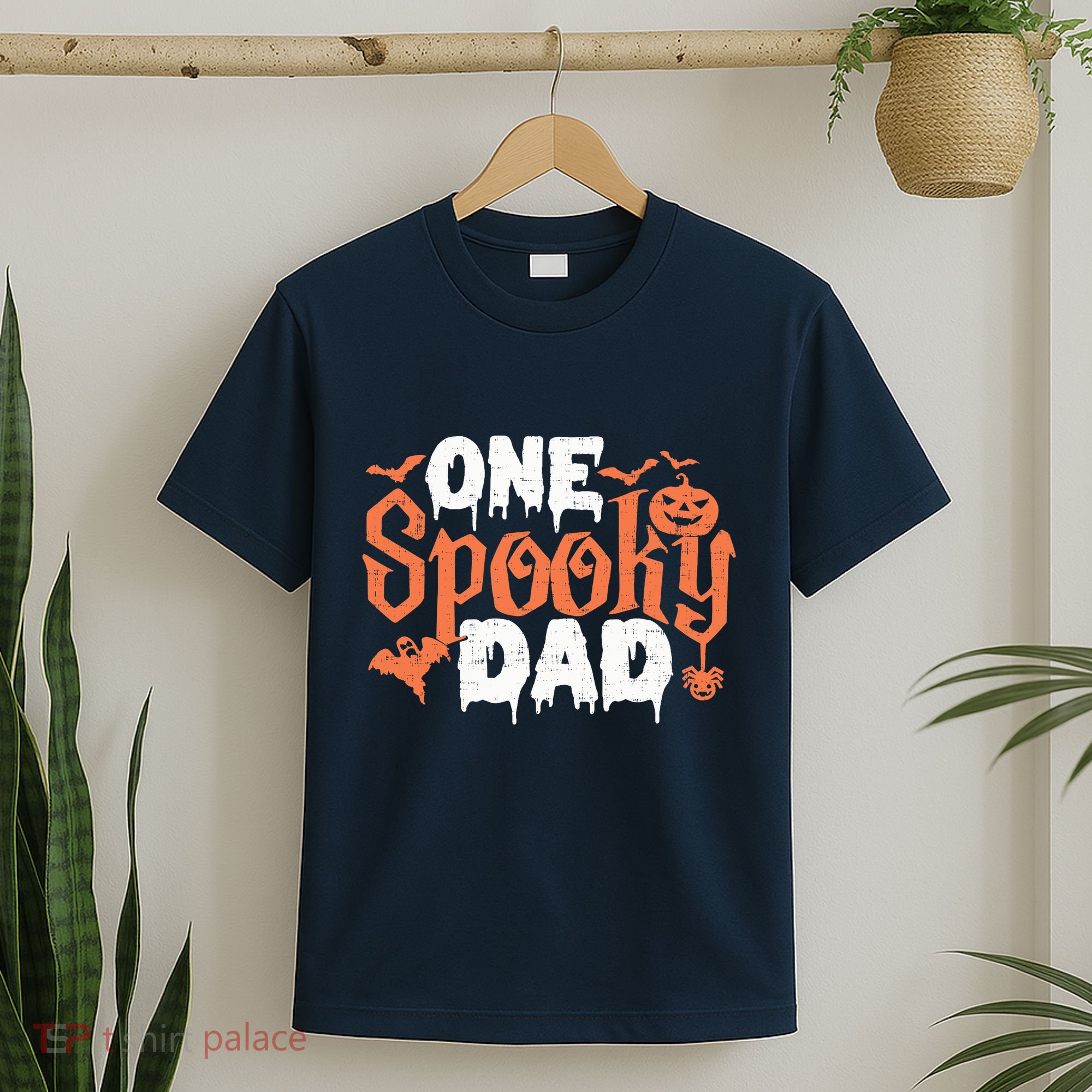 One Spooky Dad Funny Halloween Gifts For Daddy / Father T-Shirt