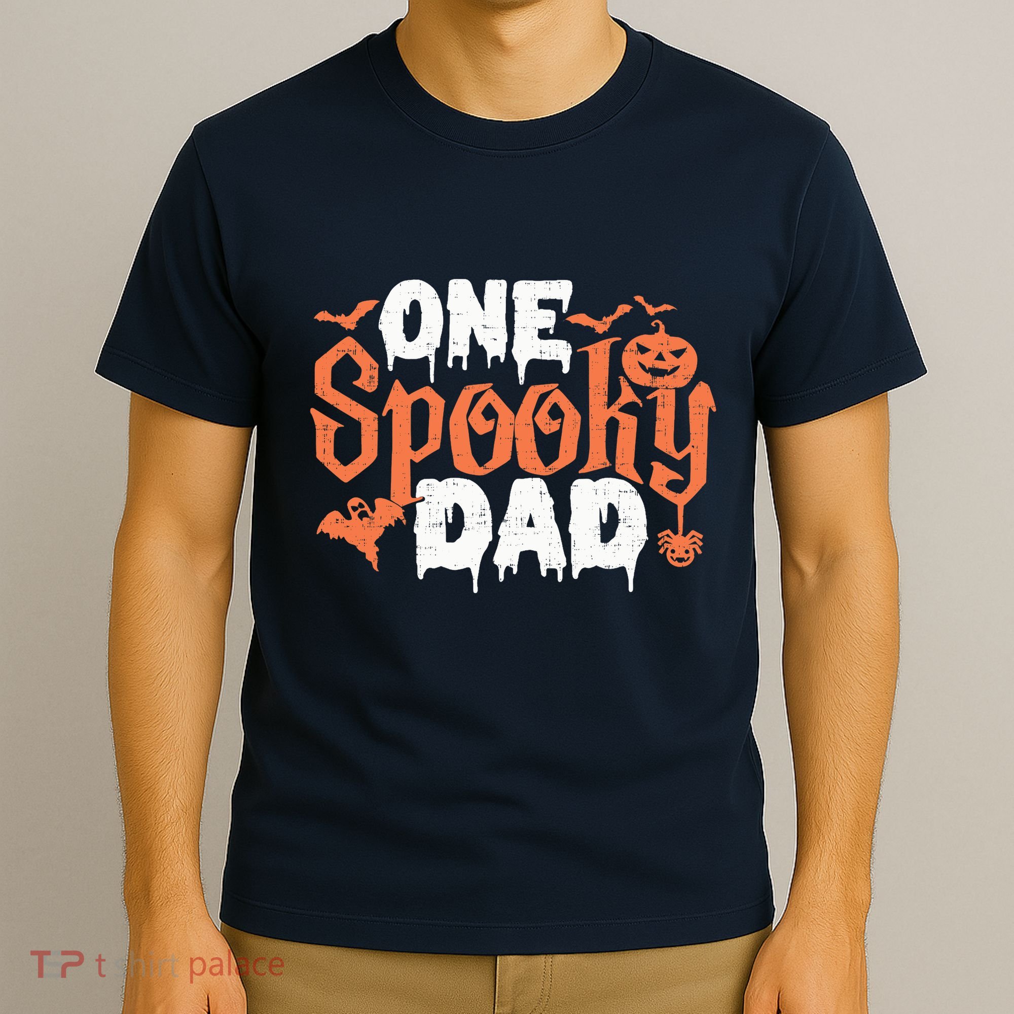 One Spooky Dad Funny Halloween Gifts For Daddy / Father T-Shirt