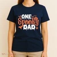 One Spooky Dad Funny Halloween Gifts For Daddy / Father T-Shirt thumb 4