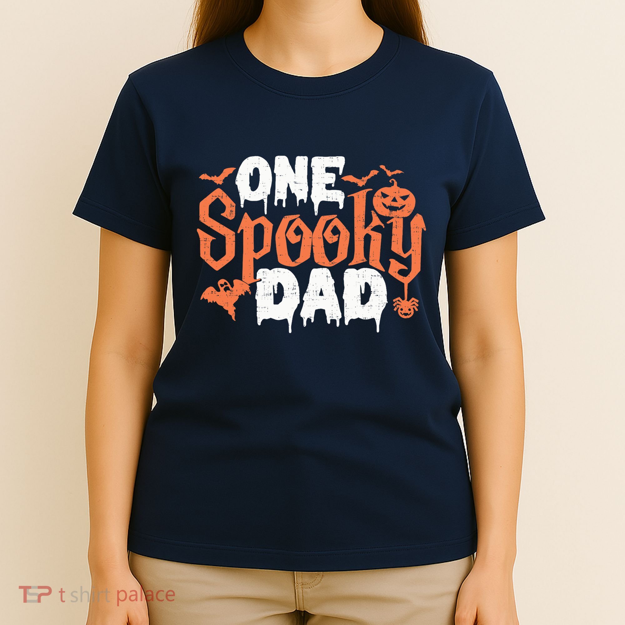 One Spooky Dad Funny Halloween Gifts For Daddy / Father T-Shirt