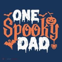One Spooky Dad Funny Halloween Gifts For Daddy / Father T-Shirt thumb 7
