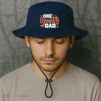 One Spooky Dad Funny Halloween Gifts For Daddy / Father Bucket Hat thumb 2