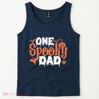One Spooky Dad Funny Halloween Gifts For Daddy / Father Tank Top thumb 2