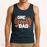 One Spooky Dad Funny Halloween Gifts For Daddy / Father Tank Top thumb 3