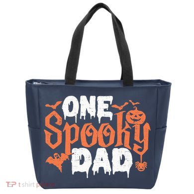 One Spooky Dad Funny Halloween Gifts For Daddy / Father Tote Bag