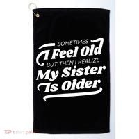 Older Sister Funny Golf Towel thumb 0