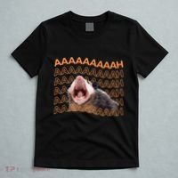 Opossum Screaming Funny Possum Trash Cat Meme T-Shirt thumb 5