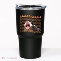 Opossum Screaming Funny Possum Trash Cat Meme Tumbler thumb 0