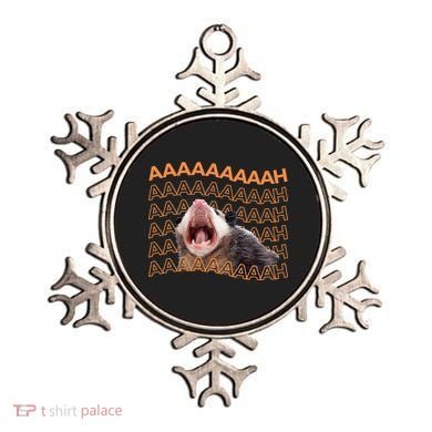 Opossum Screaming Funny Possum Trash Cat Meme Ornament