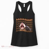 Opossum Screaming Funny Possum Trash Cat Meme Women's Tank Top thumb 0