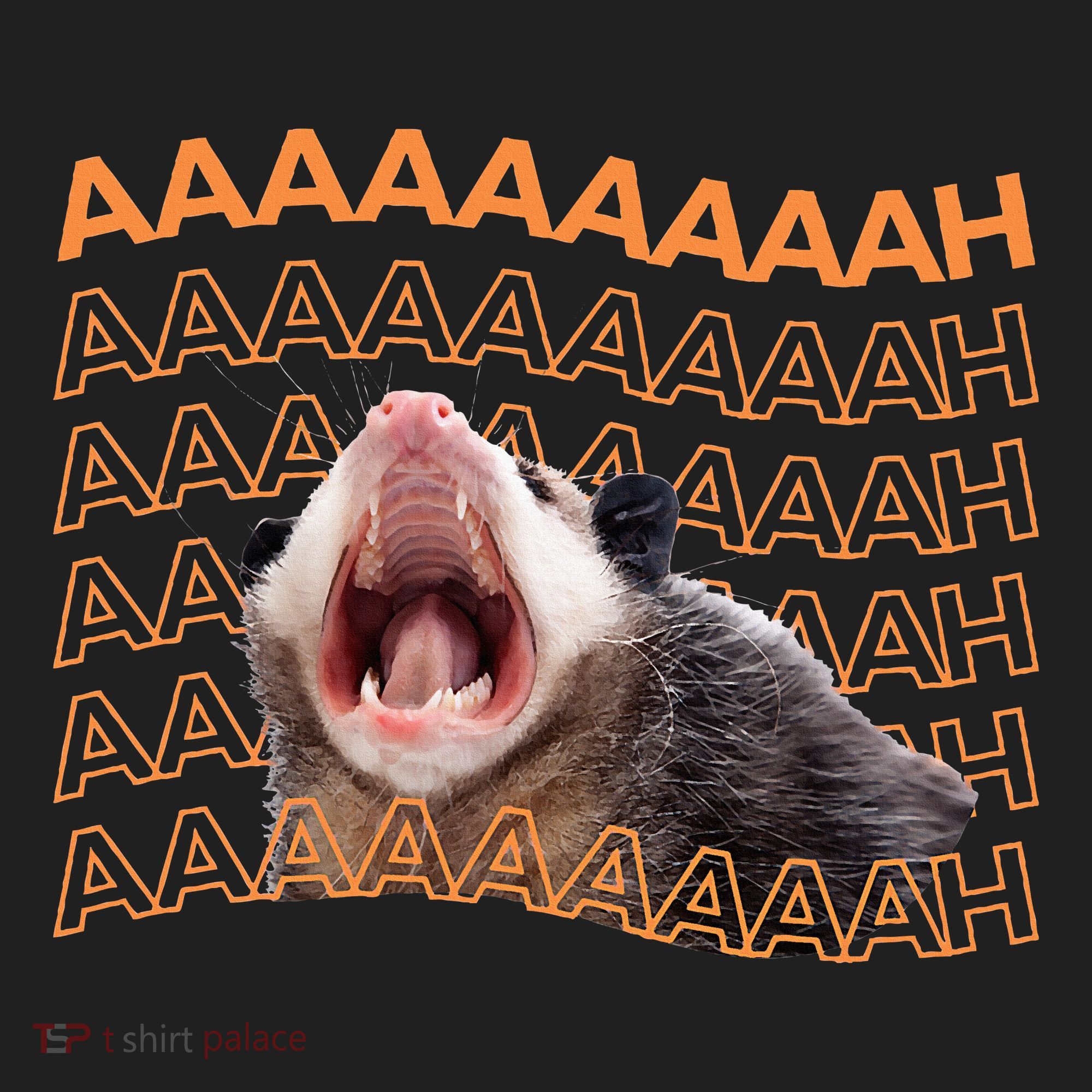 Opossum Screaming Funny Possum Trash Cat Meme Hat