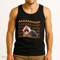 Opossum Screaming Funny Possum Trash Cat Meme Tank Top thumb 3