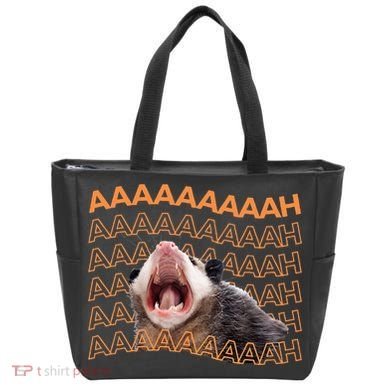 Opossum Screaming Funny Possum Trash Cat Meme Tote Bag
