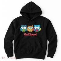 Owl Squad For Owl Lover Cool Owl Hoodie thumb 0