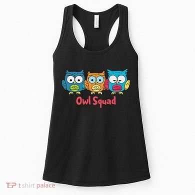 Owl Squad For Owl Lover Cool Owl Women's Tank Top