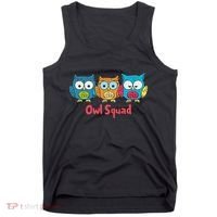 Owl Squad For Owl Lover Cool Owl Tank Top thumb 0