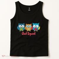 Owl Squad For Owl Lover Cool Owl Tank Top thumb 2