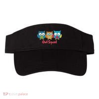 Owl Squad For Owl Lover Cool Owl Visor thumb 0
