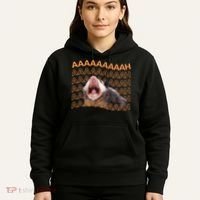 Opossum Screaming Funny Possum Trash Cat Meme Hoodie thumb 5