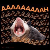 Opossum Screaming Funny Possum Trash Cat Meme Long Sleeve Shirt thumb 2
