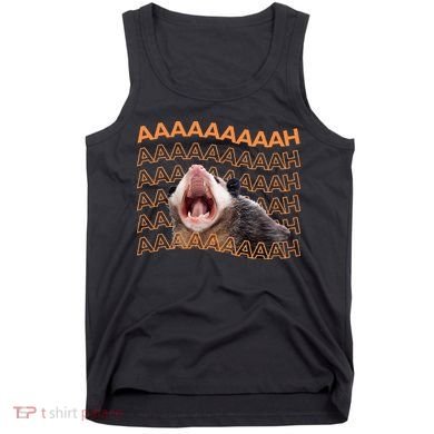 Opossum Screaming Funny Possum Trash Cat Meme Tank Top