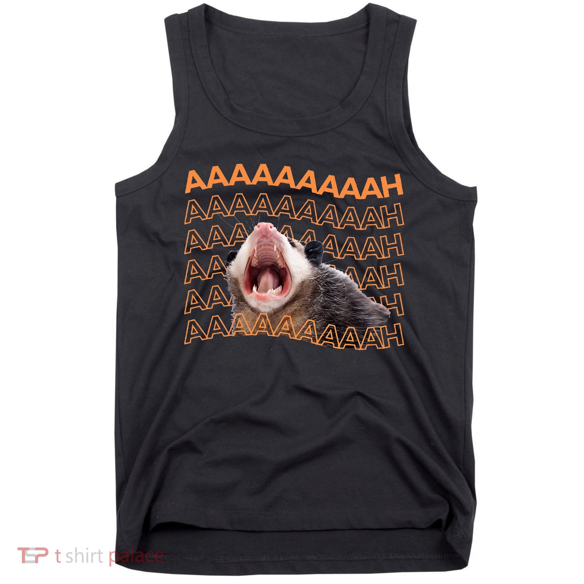 Opossum Screaming Funny Possum Trash Cat Meme Tank Top