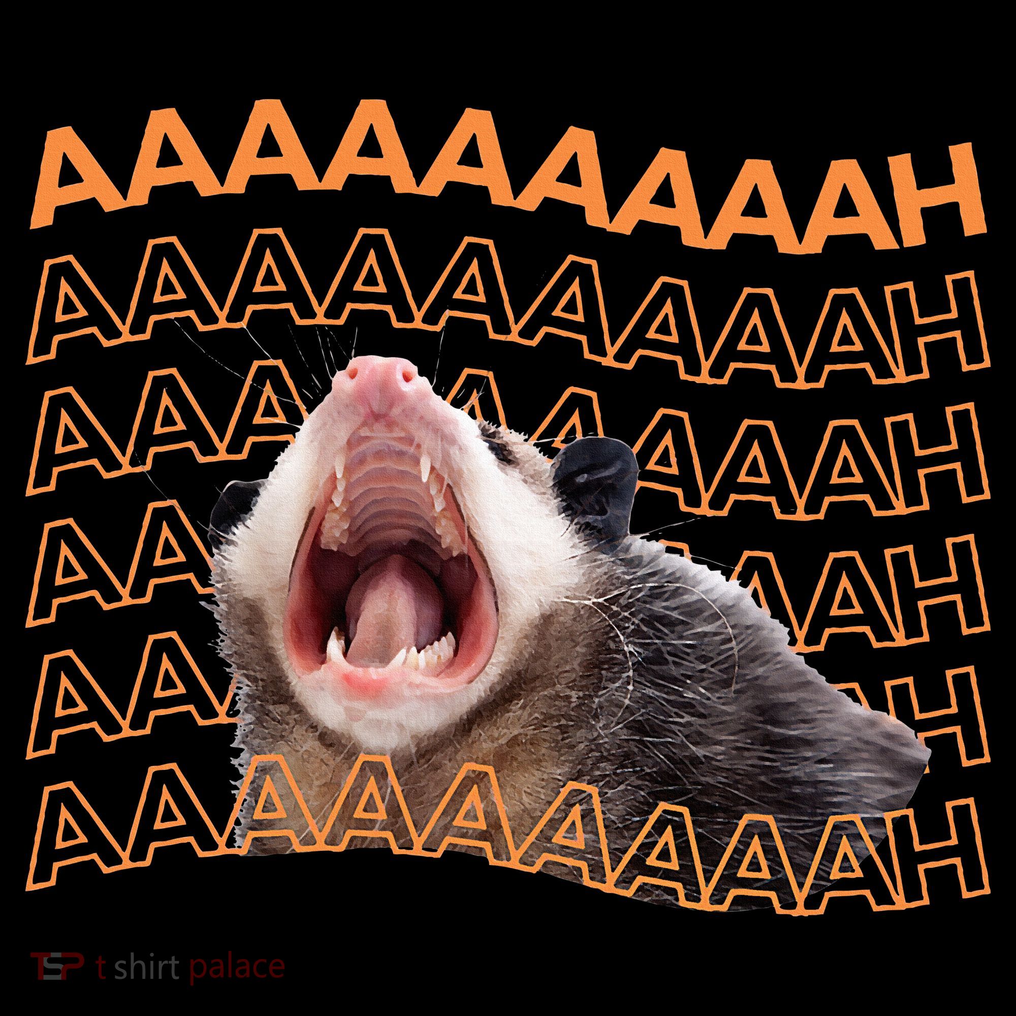 Opossum Screaming Funny Possum Trash Cat Meme Tank Top